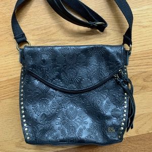 Sak Cross Body Black Leather Bag